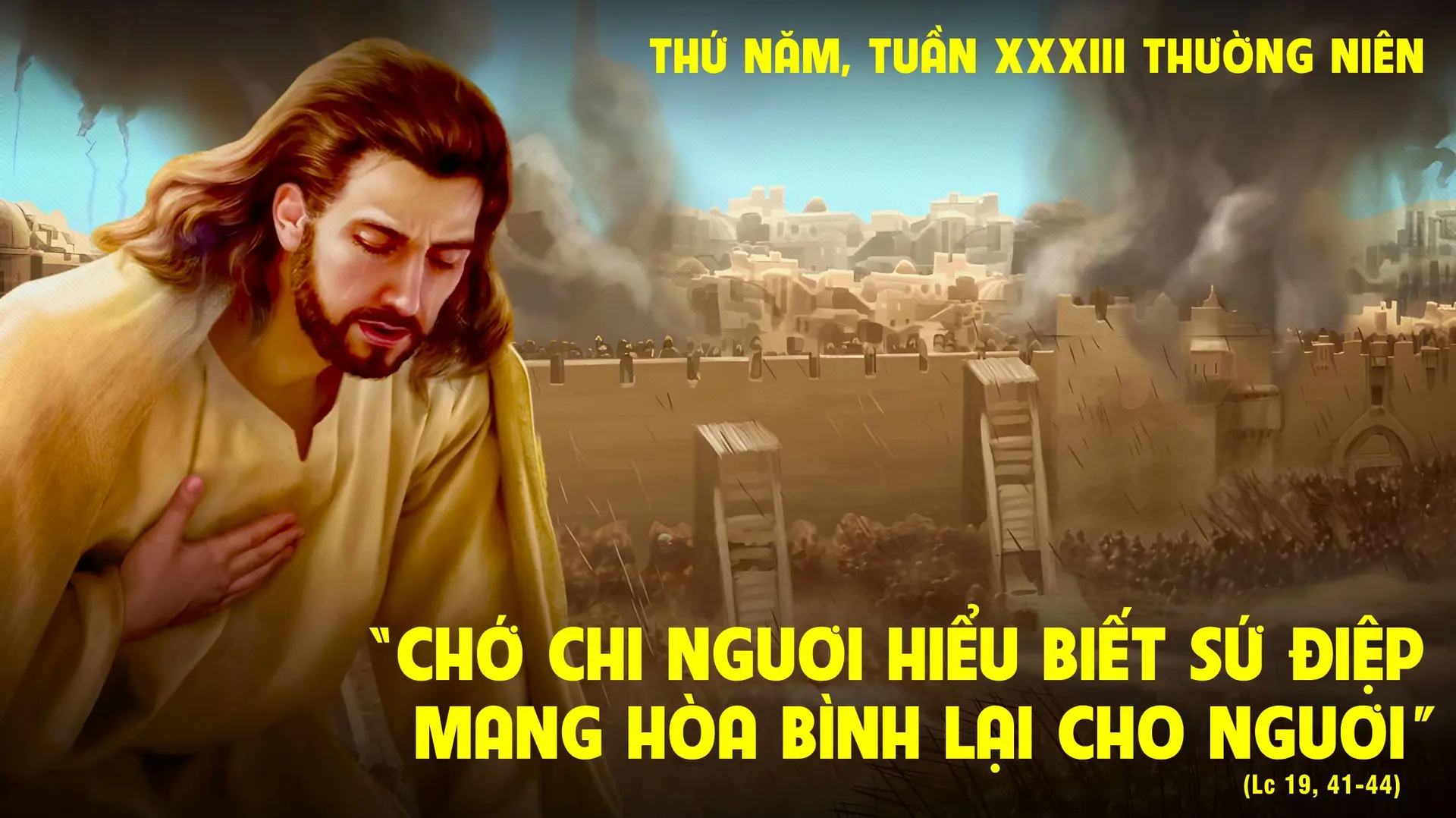 Thứ Năm Tuần XXXIII Thường Niên - Năm B